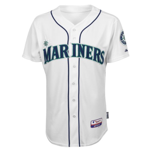 Seattle Mariners Authentic COOL BASE Home MLB Baseball Jersey Size 40
