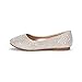 DREAM PAIRS Muy-Shine Silver Glitter Girl's Mary Jane Ballerina Flat Shoes - 8 M US Toddler