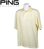 Men's Ping Collection Dry-Fiber Dynamics Textured Stripe Polo