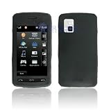 LG Vu CU920 Solid Black Silicon Skin Case