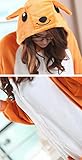 Skycastle(tm) High Quality Kangaroo Cartoon Animal Shaped Winter Unisex One-piece Pajamas Hoodie Sleepwear Cosplay Costume (XL)