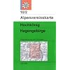 DAV Alpenvereinskarte 10/2 Hochk�nig - Hagengebirge Weg und Skirouten 1 : 25 000: Mit Wegmarkierungen und Skirouten. Topographische Karte