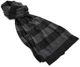 Michael Stars Womens Simplistic Stripe Scarf CharcoalBlack One Size