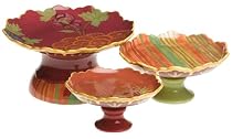 Tracy Porter Rhapsody Set 3 Stackable Cake Plates