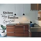 Kitchens bring families together Wall Art Vinyl Decal