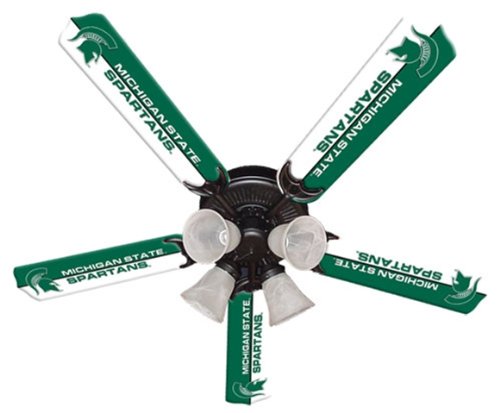 Michigan State Spartans Ceiling Fan with Light Fixture