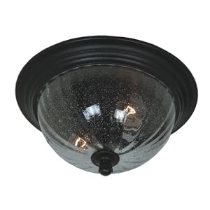 Annapolis - 2 Light Outdoor Flush Mount Ceiling Lighting Fixture - Oil Rubbed Bronze -... by Artcraft