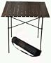 Table in a Bag TA2727 Tall Aluminum Portable Table With Carrying Bag, Brown