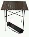 Table in a Bag TA2727 Tall Aluminum Portable Table With Carrying Bag, Brown