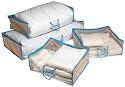 Closet Complete 67704 Storage For Dummies Set of 4 Under-the-Bed Breathable Fabric Storage Bags