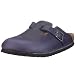 Birkenstock Boston 960333, Unisex - Erwachsene Clogs & Pantoletten aus Naturleder, Violett (Antik Indigo), EU 36 (schmal)