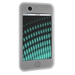 Apple iPod Touch 8GB 16GB Accessory Kit - clear Silicone Skin Case + Premium Reusable LCD Screen Protector with Lint Cleaning Cloth