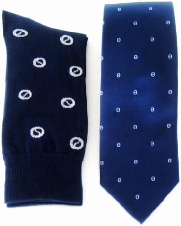 StylishMan Men's Blue Moon Dot Silk Tie, Socks & Hanky Set