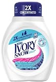 Ivory Snow Laundry Detergent:Ivory Snow 2x Concentrated Ultra Liquid Detergents-25 oz., 16 Loads (Pack of 4)