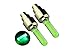 CAETLEÂ 2Pcs Aluminium Material Green LED Flash Tyre Wheel Valve Cap Light Patent Product for Car Bike Bicycle Motorbicycle Wheel Light Tyre Light