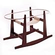 Baby Doll Bedding Foldable Moses Basket Stand, Cherry