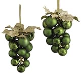 Kurt Adler Shatterproof Olive Grape Cluster