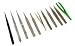 Professional-Quality 11-Piece Precision Stainless Steel Tweezer-Pincer Set