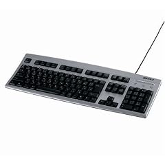 バッファローコクヨサプライ BUFFALO フルキーボード PS/2接続 日本語109キー シルバー BSKBP01SV