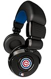 iHip Official MLB - CHICAGO CUBS - Noise Isolation Pro DJ Quality Headphone with Detachable Cord and Built-In Microphone with Volume Control MLH26CHC