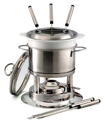 Chantal Brushed Stainless Steel Function Fondue