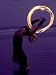 Fire-eater Twirling Fire on the Beach, Samara Beach, Guanacaste, Costa Rica Photograp...