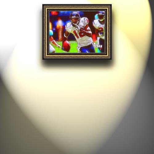Completely Handpainted American Football Sport Painting, Custom Order FL7373, Oil on Canvas, with Option to Paint Jerry, Brett & Co. from Any Other Favorite Photograph or Picture, Unframed, Size 24'' x 32