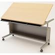 Art Table 48" x 30" -Gray Frame, Maple Surface