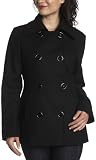 Kenneth Cole Reaction Women's Wool Peacoat,Black,16