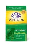 Wellness Super5Mix Dry Dog Food, Complete Health, Lamb, Barley and Salmon Recipe, 30-Pound