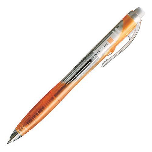 KOKUYO F-WPR100YR-1P ボールペン<WiLL STATIONERY ACTIC>細字0.7mm黒 軸オレンジ