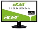 Acer S221HQLBD 54,6 cm (21,5 Zoll) Slim LED Monitor (DVI,VGA, Kontrast 12.000.000:1, 5ms Reaktionszeit) schwarz