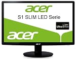 Acer S231HLBID 58,4 cm (23 Zoll) Slim LED Monitor (VGA, DVI, HMDI, Kontrast 12.000.000:1, 5ms Reaktionszeit)