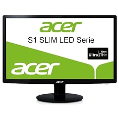 Acer S231HLBID 58,4 cm (23 Zoll) Slim LED Monitor (VGA, DVI, HMDI, Kontrast 12.000.000:1, 5ms Reaktionszeit)