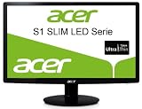Acer S231HLBID 58,4 cm (23 Zoll) Slim LED Monitor (VGA, DVI, HMDI, Kontrast 12.000.000:1, 5ms Reaktionszeit)