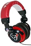 NEW IHIP NFH22HT HOUSTON TEXANS HEADPHONES DJ STYLE NFL LOGO - NFH22HT