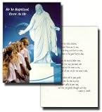 LDS Greeting Cards, Children Looking up At Christ, 