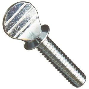 Steel Thumb Screw, Zinc Plated Finish, Spade
