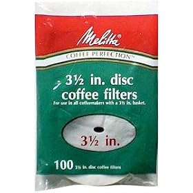 Click here to buy Coffee Filter Discs by Melitta.