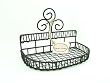 Vintage look wire French country soap holder for counter or wall