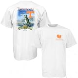 Tennessee Volunteers White Fish Team Bass T-shirt