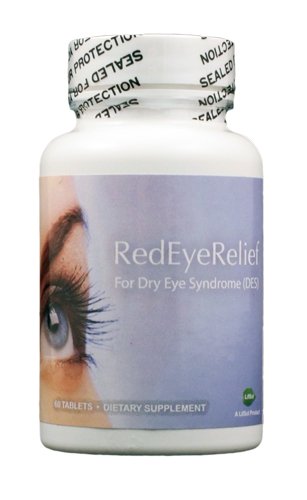 Huge save onbest red eye drops RedEyeRelief Supplement for Dry Eyes - Red Eye Relief - Single Bottle (60 tablets)