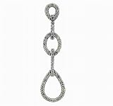 Ladies 0.75ct Diamond Three Ring Drop Pendant