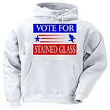 VOTE FOR STAINED GLASS Youth Hooded Sweatshirt (for Kids) Various Colors Available