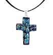 Pendant - XP-62 - Genuine Handmade Dichroic Glass ~ .925 Sterling Silver
