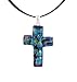 Pendant - XP-62 - Genuine Handmade Dichroic Glass ~ .925 Sterling Silver