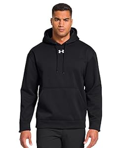 Under Armour Men's Team Armour Fleece Hoody, Large, Black/White