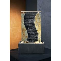 Zimmerbrunnen, Feng Shui Schieferbrunnen, GUAN, 43x25x16cm