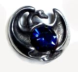 Protector Dragon Pin Sm with Blue Swarovski Crystal