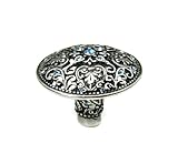 Carpe Diem Hardware 146-9AQ Juliane Grace Knob with Swarovski Crystals, 1-7/8-Inch, Chalice by Carpe
